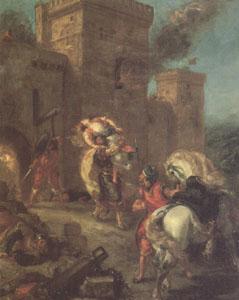 Eugene Delacroix Rebecca Abducted by the Templar (mk05) oil painting image